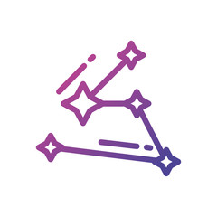 Isolated space stars vector design