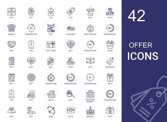 offer icons set