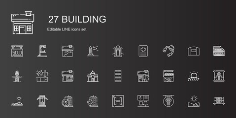 building icons set
