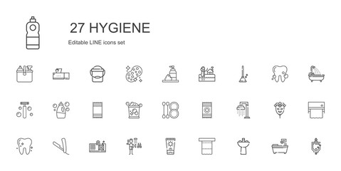Fototapeta na wymiar hygiene icons set