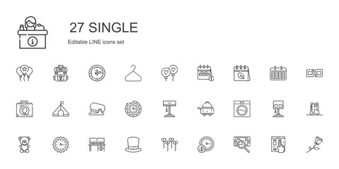 single icons set