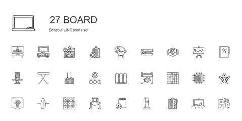 board icons set