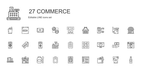 commerce icons set