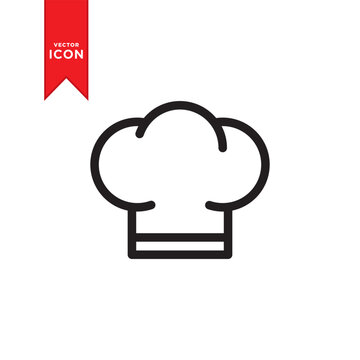 Chef hat icon vector. Simple design chef hat icon illustration.