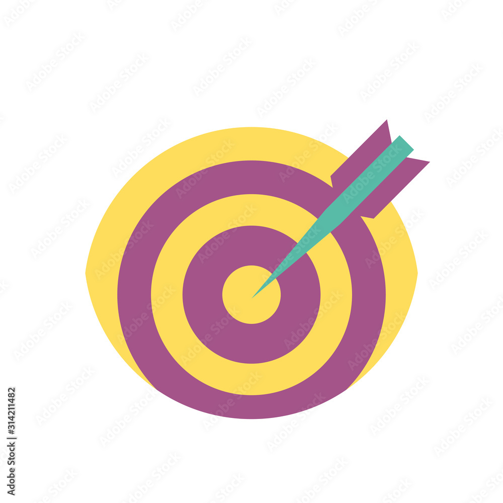 Poster isolated target icon vector design