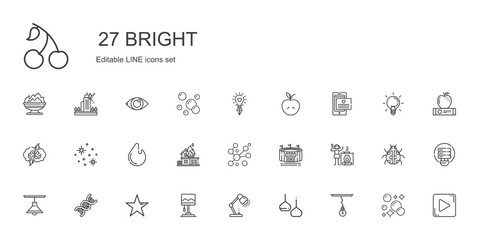 bright icons set