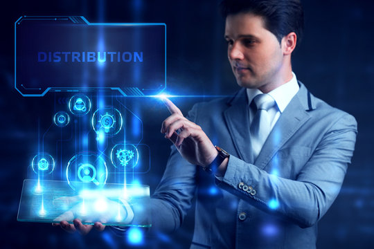 Business, Technology, Internet and network concept. Marketing content planning advertising strategy concept. Distribution.