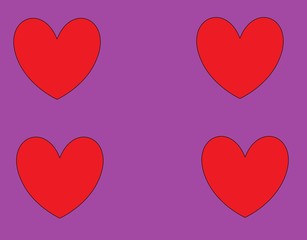 red heart with plain background