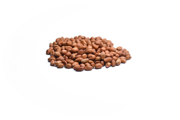 Peanuts isolated on a white background