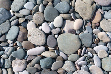 pebble stones at the beach