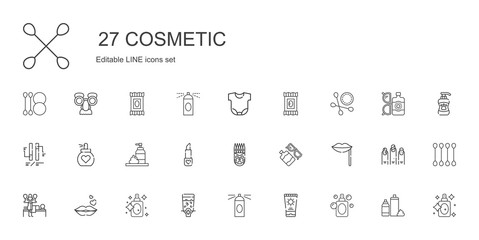 cosmetic icons set