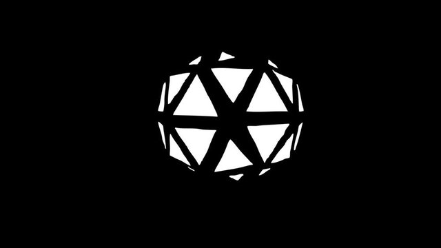 Geometric elements pack. Hand Draw Scribble Animation pack.White scribbles on black background.4K resolution video.