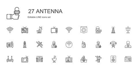 antenna icons set