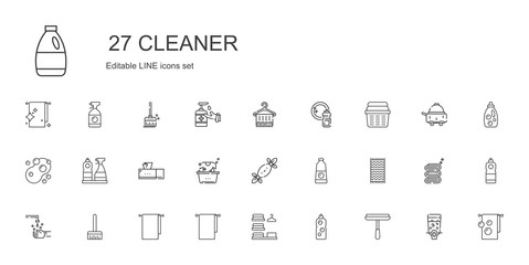 Fototapeta na wymiar cleaner icons set