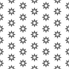 Seamless geometric vector pattern. Ornamental abstract background. Stars.