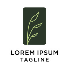 Flower nature background Logo Design Template