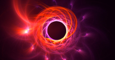 Fractal 3D rendering abstract and shiny background