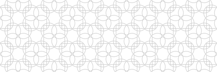 Geometric mixed pattern. Gray design on white seamless background