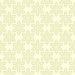Fototapeta premium Olive green seamless pattern. Oriental design