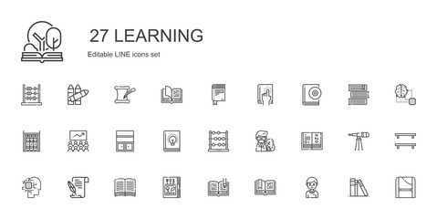 learning icons set