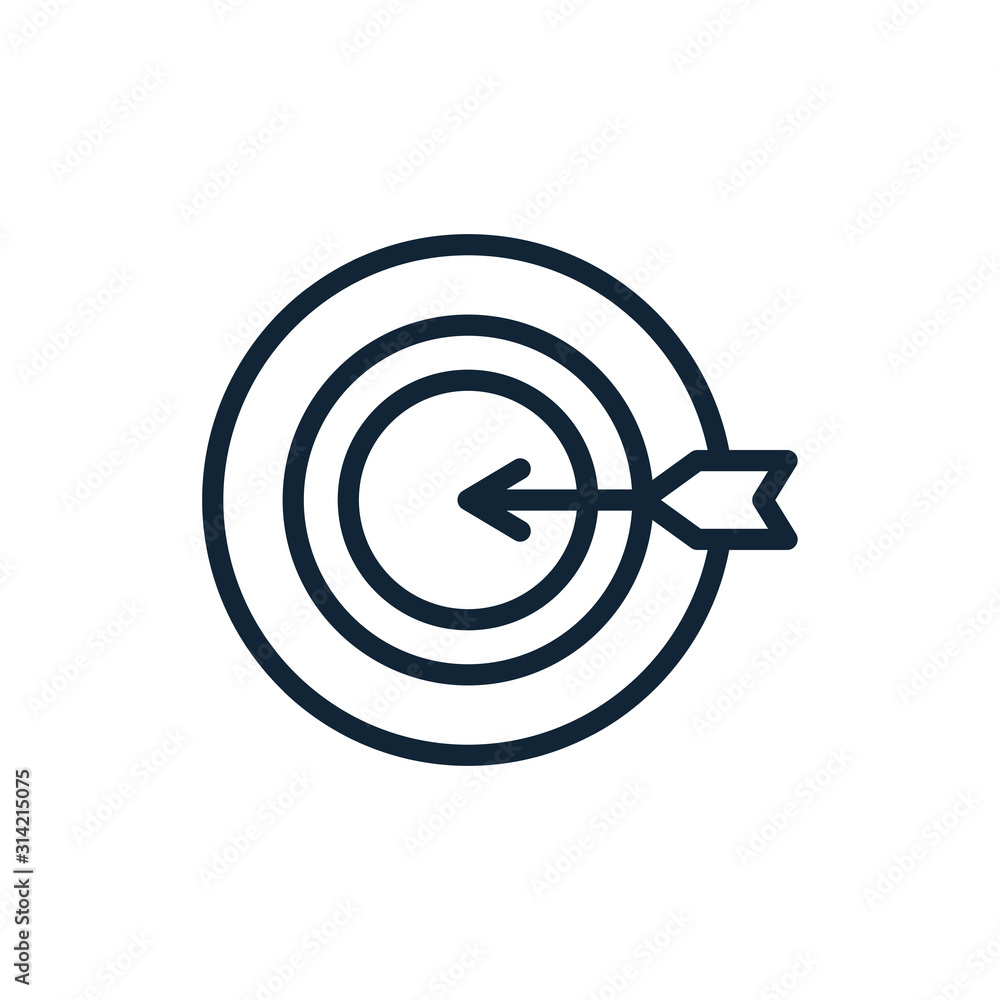 Poster isolated target icon vector design