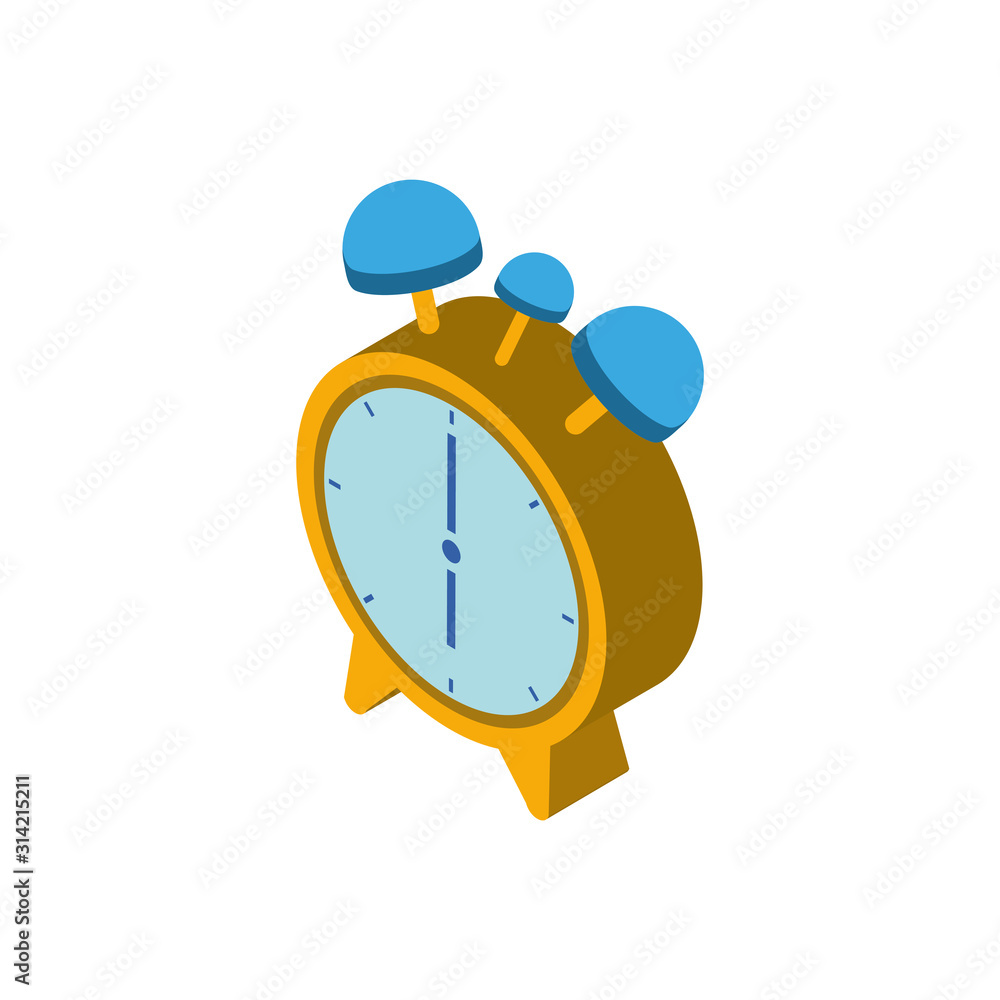 Poster isolated clock instrument vector design