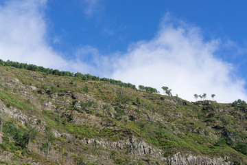 Fototapeta na wymiar Beautiful landscape in the high mountains of Madeira, Portugal
