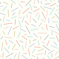 Abstract line pattern. Pastel tossed seamless repeat background design.