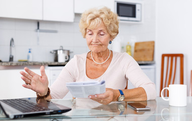 Woman using  her laptop