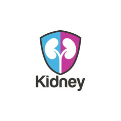 Kidney Logo Template Urology Logo Stock Vector