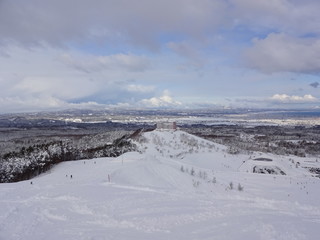 Fototapeta na wymiar The view of Aomori in Winter, Japan