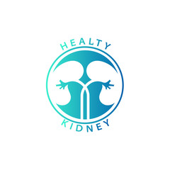 Kidney Logo Template Urology Logo Stock Vector