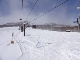 Fototapeta na wymiar Snow resort in Niigata, Japan
