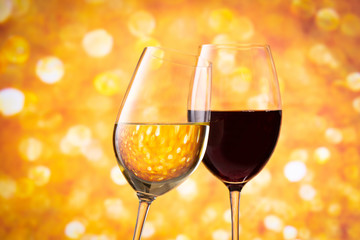 イルミネーションとワイン