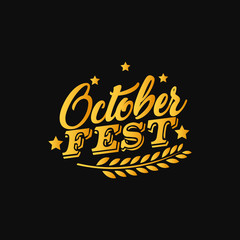 Fototapeta na wymiar Vintage Octoberfest Beer Festival Abstract Vector Signs