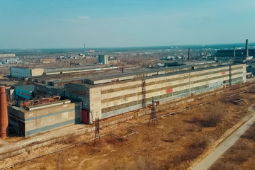 Fototapeta na wymiar Old Soviet factories in Dzerzhinsk. Chemical