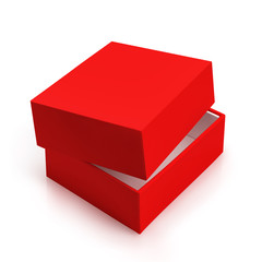 Red box, isolated on white background