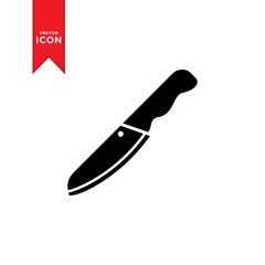 Knife icon vector. Simple design knife icon illustration.