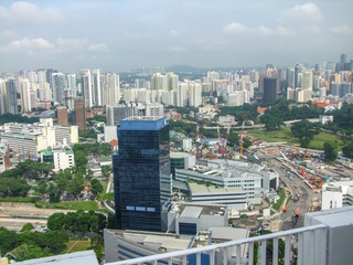 Singapore aerial view