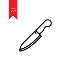 Knife icon vector. Simple design knife icon illustration.