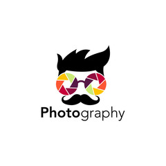 Photography Logo Design Stock Vector