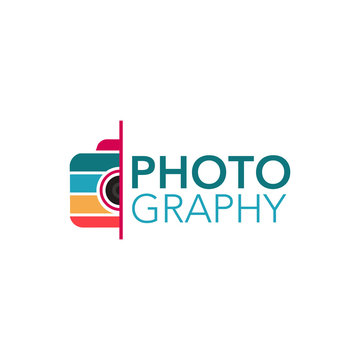 Photography Logo Design Stock Vector