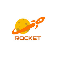 Creative Rocket Logo Design Vector Template