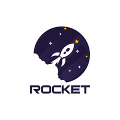 Creative Rocket Logo Design Vector Template