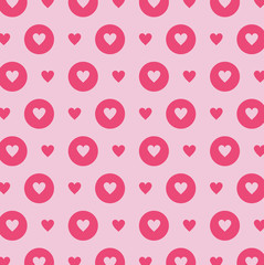 Pink hearts background vector design