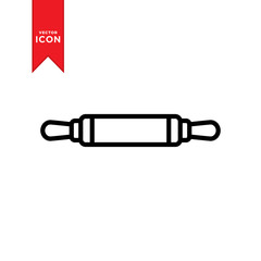 Rolling pin icon vector. Simple design rolling pin icon illustration.