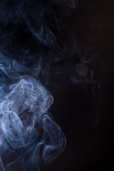 Obraz premium Smoke on a black background.