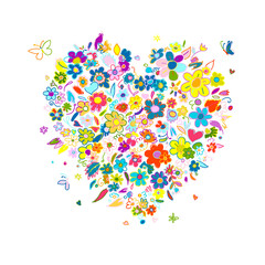 Heart shape, valentine day card for your design