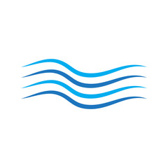 Water wave icon vector design on white background