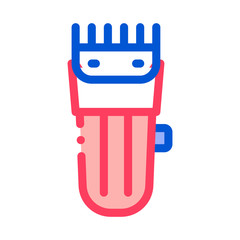 Electronic Shave Trimmer Icon Vector. Outline Electronic Shave Trimmer Sign. Isolated Contour Symbol Illustration